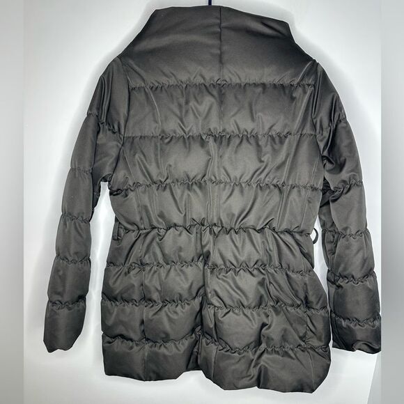 $698 Kate Spade New York Becky Puffer Bow Coat Jacket Black size M - Picture 2 of 4